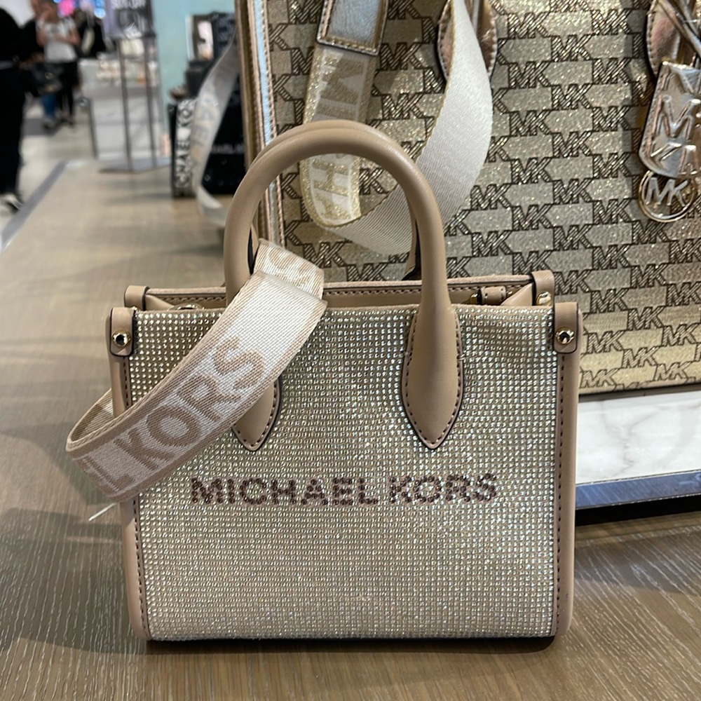 MICHAEL KORS MK
Mirella Extra-Small Logo XS Shopper XBody Leather Crossbody 
NWT - Picture 2 of 16